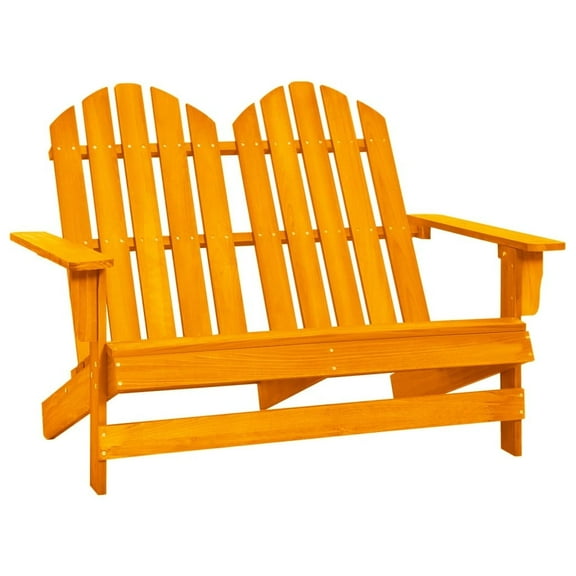 vidaXL 2-Seater Patio Adirondack Chair Solid Wood Fir Blue