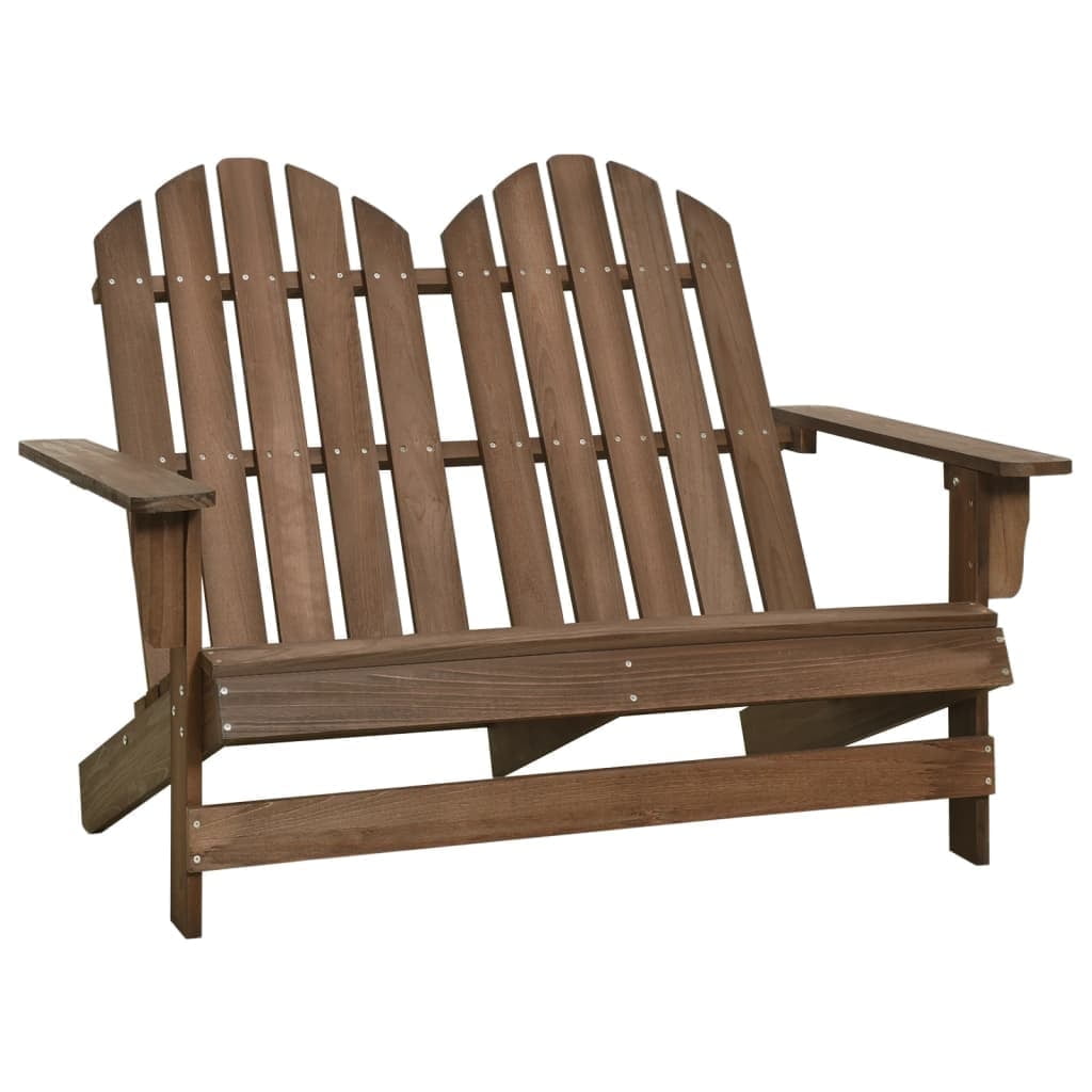 vidaXL 2-Seater Patio Adirondack Chair Solid Wood Fir Blue
