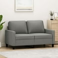 thumbnail image 1 of vidaXL 2-Seater Sofa Dark Gray 47.2" Fabric, 1 of 76