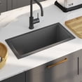 thumbnail image 1 of vidaXL 23.6-inch Kitchen Sink with Strainer Black Stainless Steel, 1 of 10