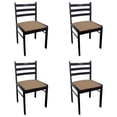 thumbnail image 1 of vidaXL 291746 2/4/6 pcs Wooden Dining Chairs Square 2 Colours Selectable, 1 of 12