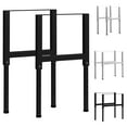 thumbnail image 1 of vidaXL 2x Adjustable Work Bench Frame Metal Table Leg 21.7"/33.5" Black/Gray, 1 of 34