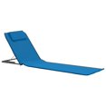 thumbnail image 1 of vidaXL 2x Folding Beach Mats Steel and Fabric Outdoor Holder Multi Colors, 1 of 1
