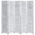 thumbnail image 1 of vidaXL 3/4/5/6-Panel Solid Paulownia Wood Room Divider Screen Multi Colors, 1 of 48