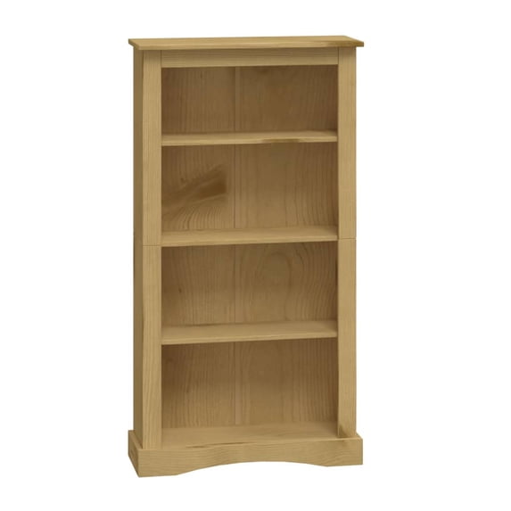 vidaXL 3/4-Tier Bookcase Mexican Pine Corona Range Multi Colors 39.4"/59.1"