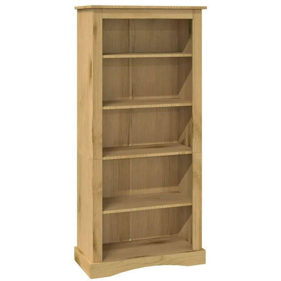 vidaXL 3/4-Tier Bookcase Mexican Pine Corona Range Multi Colors 39.4"/59.1"