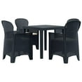 thumbnail image 1 of vidaXL 3/5/7/9 Piece Outdoor Dining Set Plastic Rattan Look Patio Multi Colors, 1 of 11