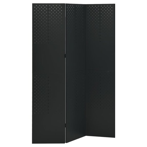 vidaXL Room Divider Freestanding Privacy Screen for Room Separation Steel