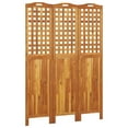 thumbnail image 1 of vidaXL 3-Panel Room Divider 47.8"x0.8"x70.9" Solid Wood Acacia, 1 of 34