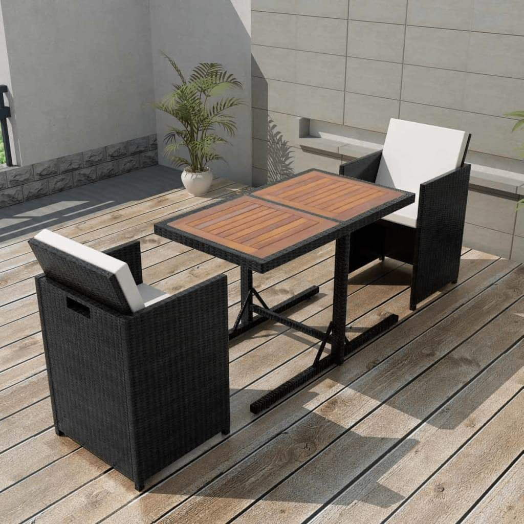 Poly rattan online bistro set