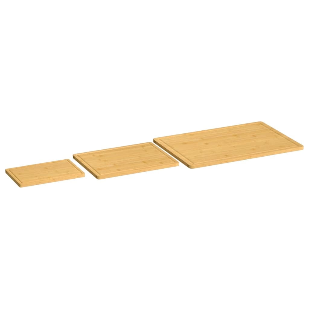 Set of 3 Bamboo Rectangular Cutting Boards