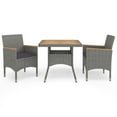 thumbnail image 1 of vidaXL Dining Set Grey and brown, 1 of 6