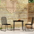thumbnail image 1 of vidaXL 3 Piece Patio Dining Set Black, 3099095, 1 of 6