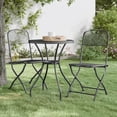 thumbnail image 1 of vidaXL 3 Piece Patio Dining Set Expanded Metal Mesh Anthracite, 1 of 10