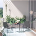 thumbnail image 1 of vidaXL 3 Piece Patio Dining Set Steel Anthracite, 1 of 8