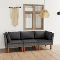 thumbnail image 1 of vidaXL Garden Sofa Grey, 1 of 5