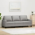 thumbnail image 1 of vidaXL 3-Seater Sofa Light Gray 70.9" Fabric, 1 of 76
