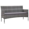 thumbnail image 1 of vidaXL 3 Seater Sofa Patio Outdoor Porch Wicker Couch with Cushions PE Rattan, 1 of 29