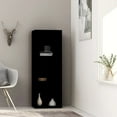 thumbnail image 1 of vidaXL 3-Tier Book Cabinet Black 15.7"x11.8"x44.9" Chipboard, 1 of 30