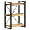 thumbnail image 1 of vidaXL 3-Tier Bookcase 23.6"x11.8"x31.5" Solid Mango Wood, 1 of 10