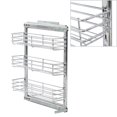 thumbnail image 1 of vidaXL 3-Tier Pull-out Kitchen Wire Basket Silver Slidable Rack Multi Sizes, 1 of 18