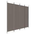 thumbnail image 1 of vidaXL 4-Panel Anthracite Fabric Freestanding Room Divider 78.7"x86.6" for Home Office, 1 of 32