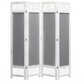thumbnail image 1 of vidaXL 4-Panel Room Divider Gray 4.6'x5.4' Fabric, 1 of 24