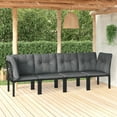 thumbnail image 1 of vidaXL Garden Lounge Set Black and Grey, 1 of 2