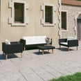 thumbnail image 1 of vidaXL Garden Furniture Set Black, Cream White, 1 of 6