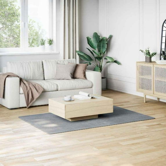 vidaXL 4x6 Feet Indoor Shaggy Rugs, Modern Plush Area Rugs with Anti-Slip Backing, Gray