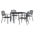 thumbnail image 1 of vidaXL 5 Piece Patio Dining Set Anthracite Steel, 1 of 72