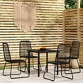 thumbnail image 1 of vidaXL 5 Piece Patio Dining Set Black, 3099090, 1 of 7