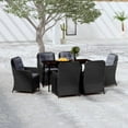 thumbnail image 1 of vidaXL 5 Piece Patio Dining Set Black, 1 of 7