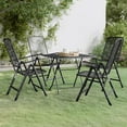 thumbnail image 1 of vidaXL 5 Piece Patio Dining Set Expanded Metal Mesh Anthracite, 1 of 9
