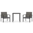 thumbnail image 1 of vidaXL 5 Piece Patio Dining Set Poly Rattan Black, 1 of 43
