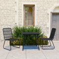 thumbnail image 1 of vidaXL 5 Piece Patio Dining Set Poly Rattan and Glass, 1 of 11