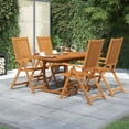 thumbnail image 1 of vidaXL 5 Piece Patio Dining Set Solid Wood Acacia, 1 of 9