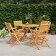 thumbnail image 1 of vidaXL Garden Dining Set Teak Solid Teak Wood Medium Foldable, 1 of 6