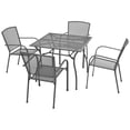 thumbnail image 1 of vidaXL 5 Piece Patio Dining Set Steel Anthracite, 1 of 22
