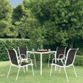 thumbnail image 1 of vidaXL 5 Piece Patio Dining Set Steel Black, 1 of 11