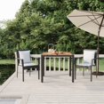 thumbnail image 1 of vidaXL 5 Piece Patio Dining Set with Cushions Black Poly Rattan, 1 of 10