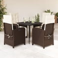 thumbnail image 1 of vidaXL Garden Dining Set Brown, Cream, Black, 1 of 6