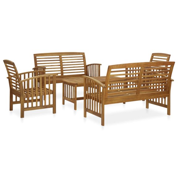 vidaXL Garden Lounge Set Natural wood Solid Acacia wood Large Seats Many