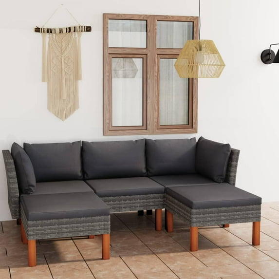 vidaXL Garden Lounge Set Grey and Anthracite