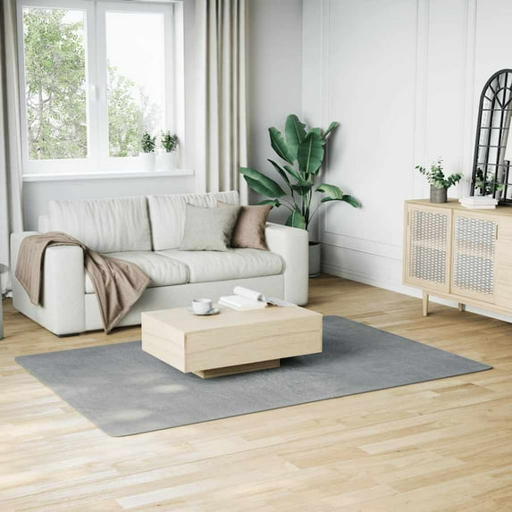 vidaXL 5x7.5 Ft Modern Area Rug, Soft Plush Fluffy Low Pile, Anti-Slip Backing, Gray