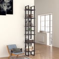 thumbnail image 1 of vidaXL 6-Tier Book Cabinet Gray 15.7"x11.8"x82.7" Engineered Wood, 1 of 10