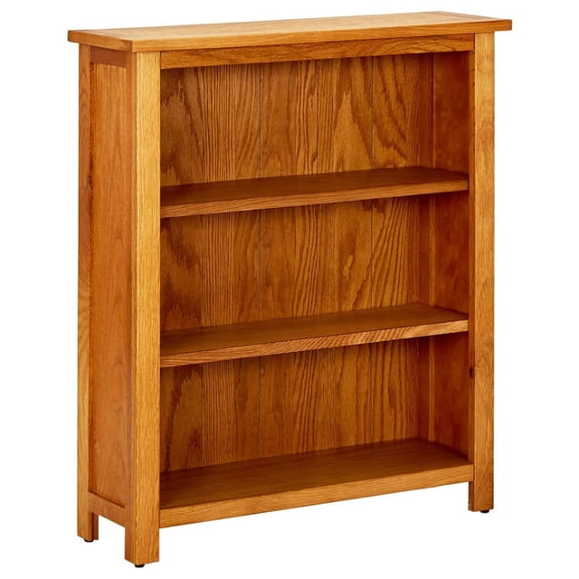 Standard Bookcases vidaXL 6-Tier Oak Wood Standard Bookcase for Living Room with 3 Shelves ...