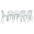 thumbnail image 1 of vidaXL 7 Piece Patio Dining Set Plastic White, 1 of 3