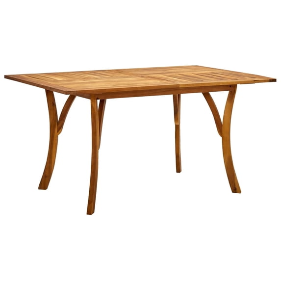 vidaXL 7 Piece Patio Dining Set Solid Acacia Wood