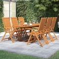 thumbnail image 1 of vidaXL 7 Piece Patio Dining Set Solid Wood Acacia, 3079639, 1 of 9